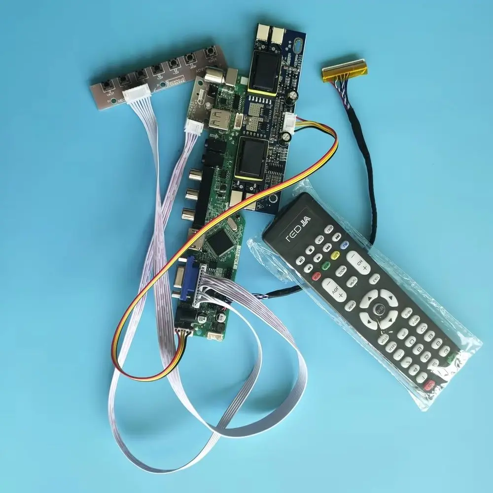 

Комплект платы контроллера телевизора VGA AV HDMI-совместимый USB ЖК-дисплей для M190Z1-L01 M190Z1-L03 Экран 1680x1050 4 лампы Светодиодный 30-контактный монитор