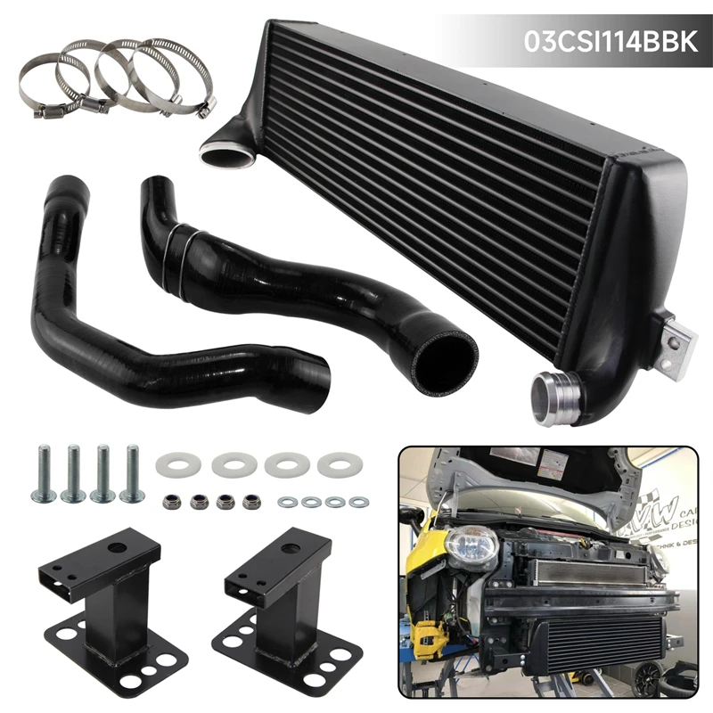 Intercooler kit High-performance Competition For Fiat 500 Abarth 1.4 Turbo 99 KW/135 PS 2008+ Black/Red/Blue