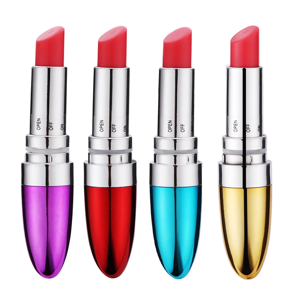 2pcs Random Color Clitoris Sex Toys for Girls Battery Vibrator Vibrating Massager Lipstick Mini Bullet Diamond Vibrator Women view 4