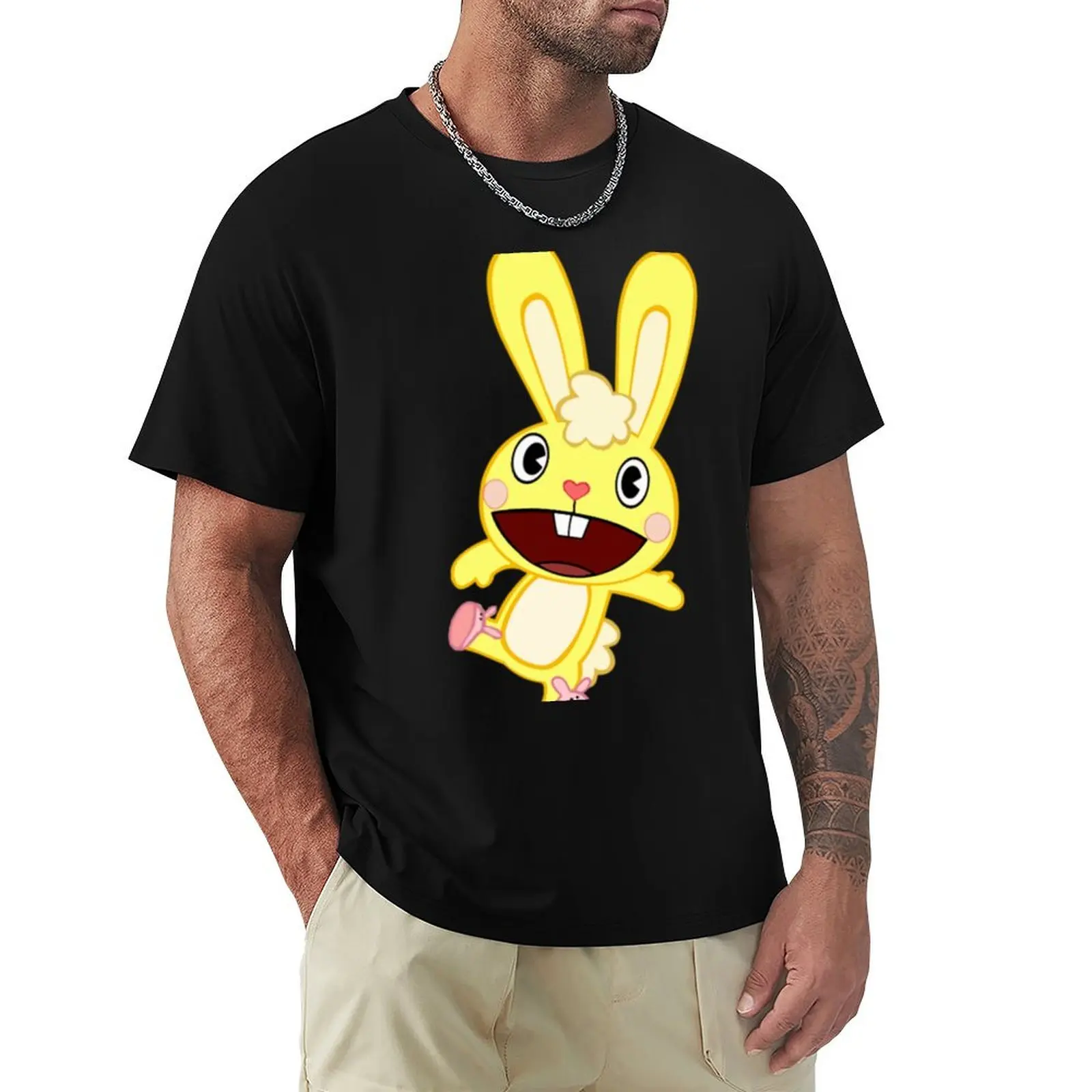 Cuddles Happy Tree Friends friends T-Shirt Sporty Breathable Short Sleeve T-Shirt