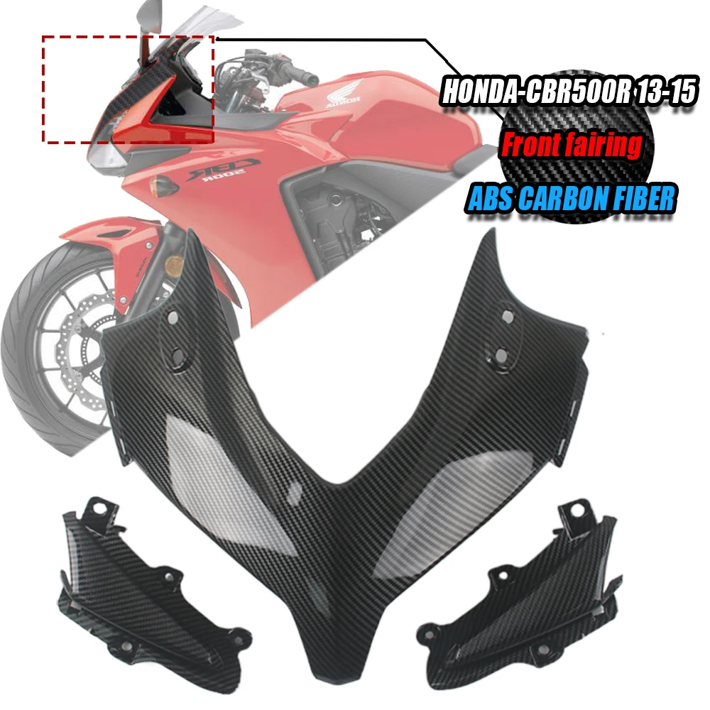 

Fit For Honda CBR500R 2013 - 2015 carbon fiber color Headlight Front Headlamps Assembly Motorcycle CBR 500R 2014 Accessories
