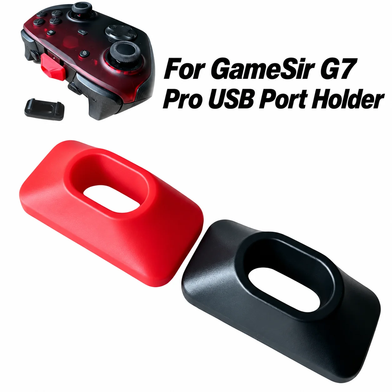 For GameSir G7 Pro Cable Retainer Compatible USB Port Holder Game Controller Aesthetic Accessory 3D Printed Accessory