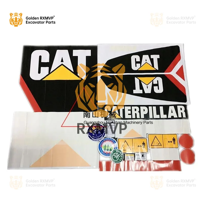 For Caterpillar E305.5E 306E2 307E 308E2 309E2Stickers for entire car body Car decal Color stripes Excavator Parts