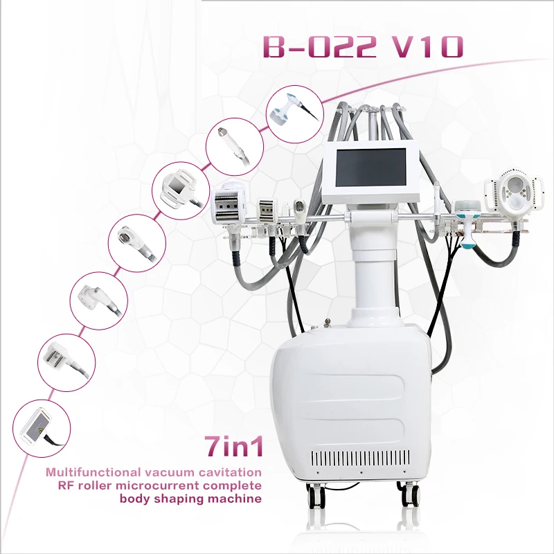 Multifunctional V10 Rollers Massager Skin Tightening Vela Body Shape Roller Vacuum Cavitation 80K Massage Burn Fat Machine