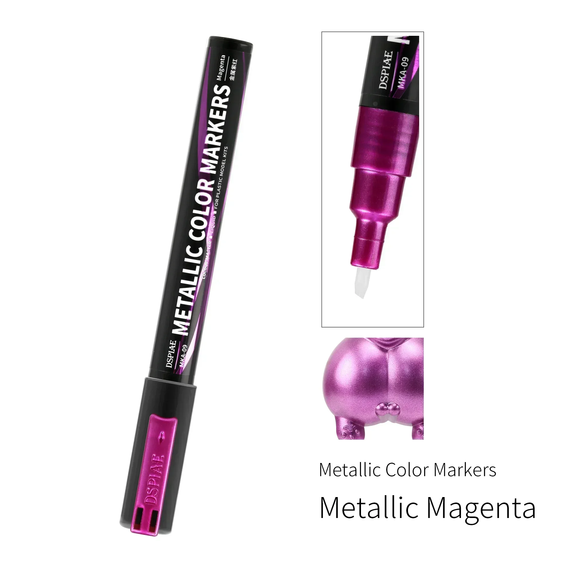 DSPIAE MKA Serie Super Metallic Kleur Markers Dual Tips Pen voor Gundam Gunpla Mech Model Schilderen Kleur Touch-up Hobby DIY Tool