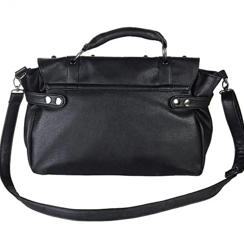 KUNDUI Autumn Fashion Kito Skull Tassel Rivet Crossbody Bags UNEQUAL Shoulder Bag PU Handbags Women Messenger Travel Handbag