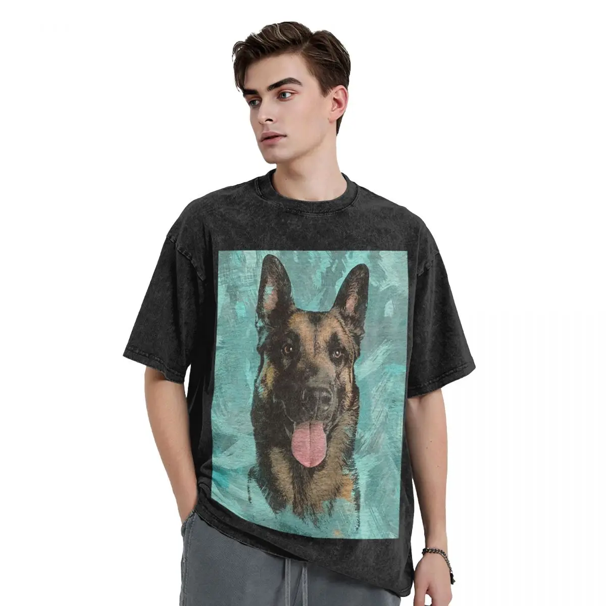 

Бельгийская овчарка Malinois Mechelaar, мытые футболки с собакой, хлопковая футболка в стиле хип-хоп с короткими рукавами, уличная одежда, футболки для мужчин и женщин