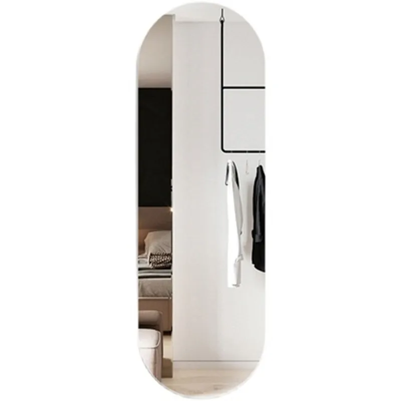 

Light luxury full-body full-length mirror, wall-mounted oval mirror, porch home