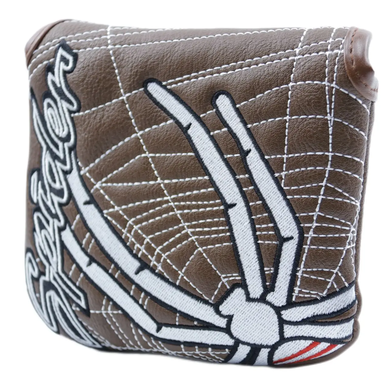 1pc Spider Embroidered Golf Putter Cover Waterproof And Wear-resistant Club Cover, Durable PU Leather With Magnet Closure - Image 4