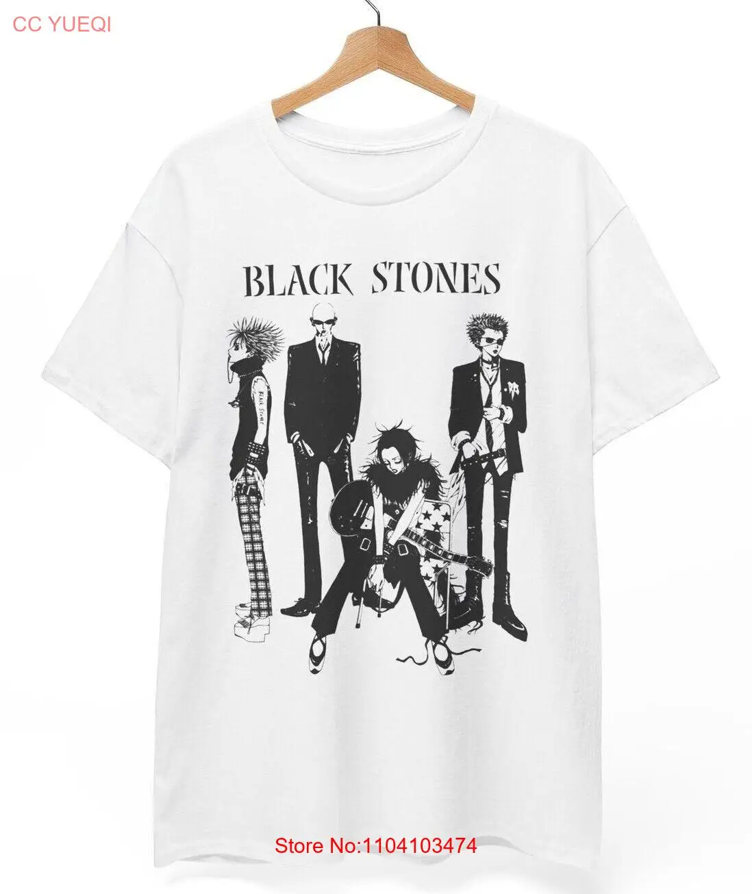 Nana Black Stones Band T-shirt - Nana Anime Shirt, Nana Osaki Manga, Unisex Tee