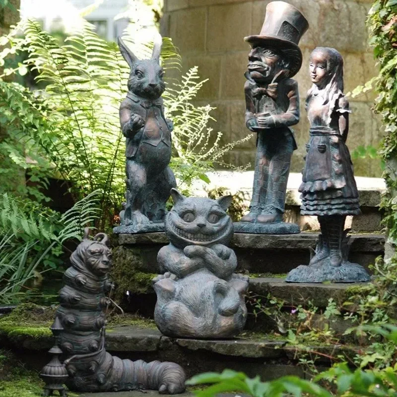 Garden home decoration sculptures, resin crafts, unique and vivid figures, animal statues, desktop collections, spoof gifts.