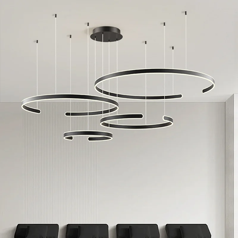 

Modern simple dining room light C-shaped atmosphere living room main light 2024 new model