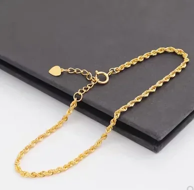 18k-gold-bracelets-au750-jewelry-gold-twisted-chains-bracelet-16-25cm