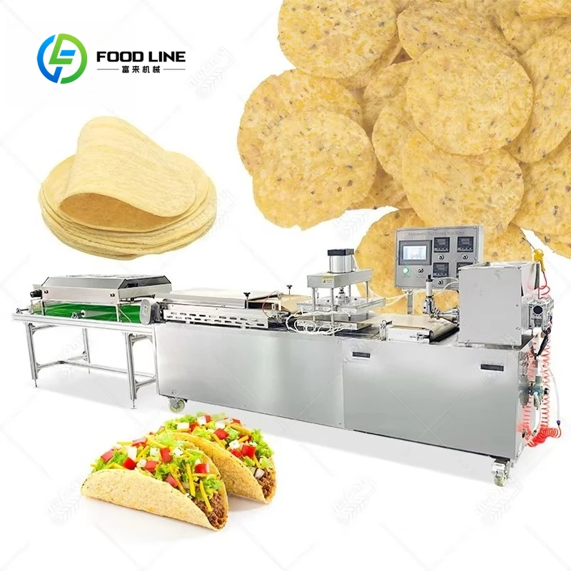 Full Automatic Customized Commercial Professional Corn Flour Tortilla Making Machine Roti Maker Dubai Large Capacity Stable