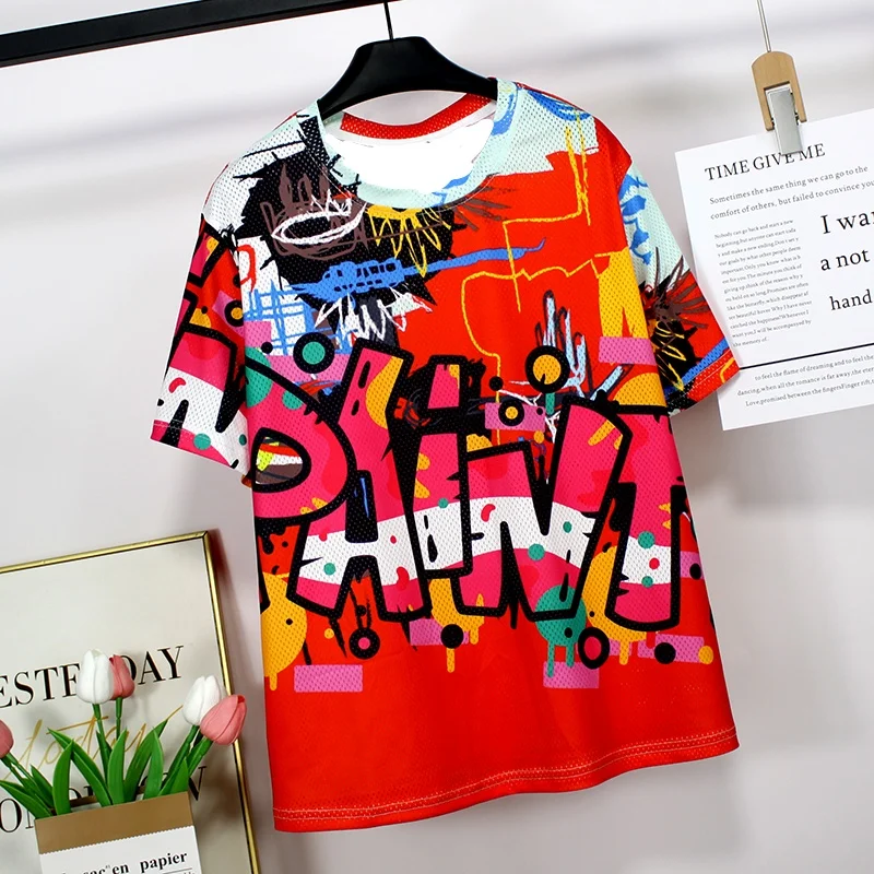 

2025 New Cartoon Pattern Print, Breathable and Comfortable Quick Drying Clothes