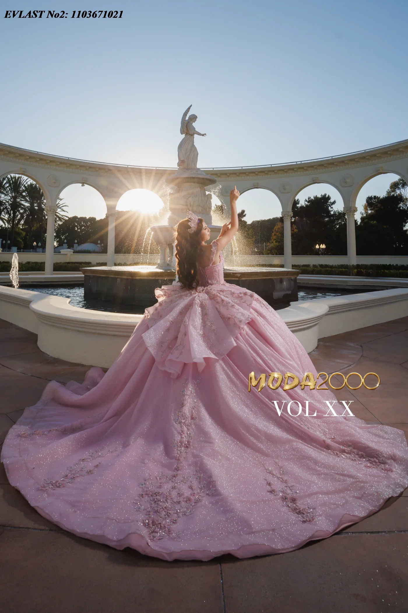 EVLAST personnalisé luxe rose Quinceanera robe robe De bal Floral Applique perles mexicain doux 16 robes De XV 15 Anos SQ122