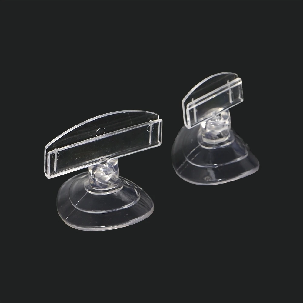 Pop Suction Sucher Cup Stable Base Clear Sign Display Promotion Price Tag Clips Holders Strong Suck Ability