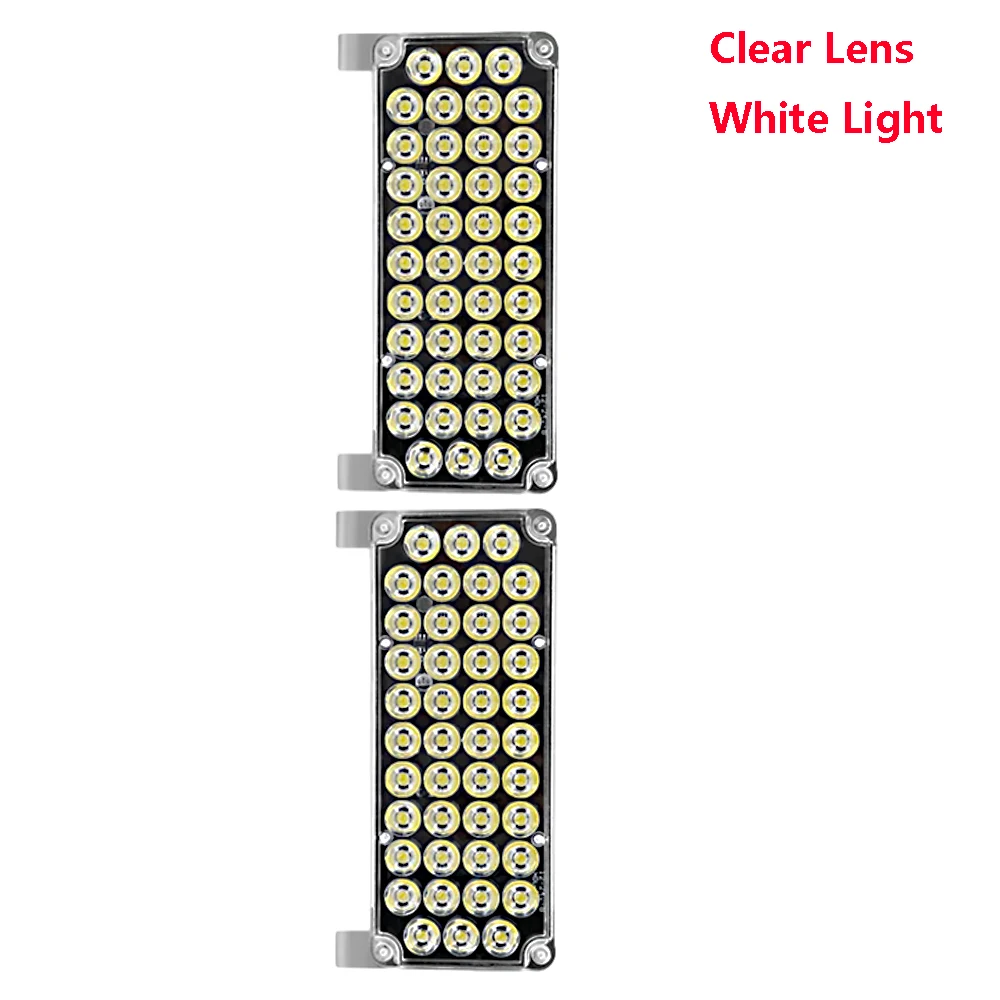 Car Large Truck LED Strobe Warning Lights 6.9*3.3inch 12-24V Yellow 42 LED Emergency Signal Light