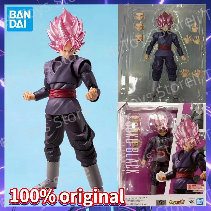 

In Stock Original Bandai S.H.Figuarts SHF Dragon Ball Super Goku Black Super Saiyan Rose Figure Model Toys