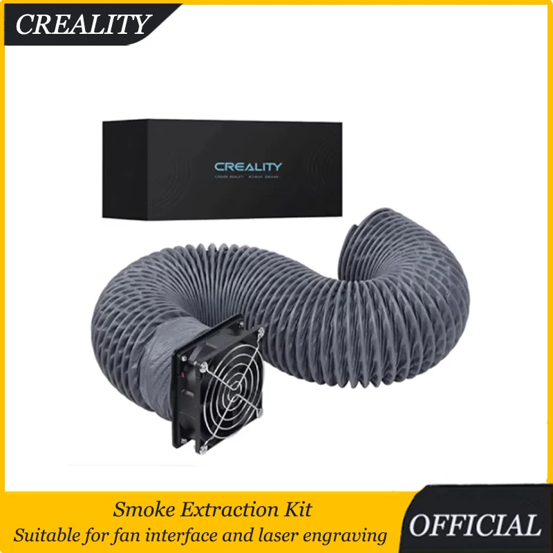 Creality Fume Extraction Kit for 3D Printer & Laser Engraver Enclosure Efficient Ventilation System with Fan Interface