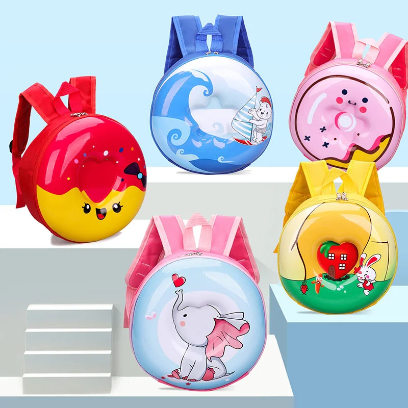 New Waterproof Children's Schoolbag Cute Cartoon Boys Girls Hard Shell Bag Korean Version of Kindergarten Pupils Light Backpack