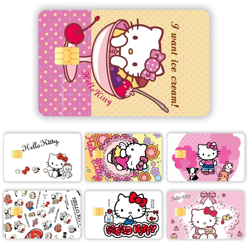 Debit Bank Charge Card Folia ochronna Cartoon Credit Card Skin Naklejki Wodoodporna naklejka Dekoracja Sanrio