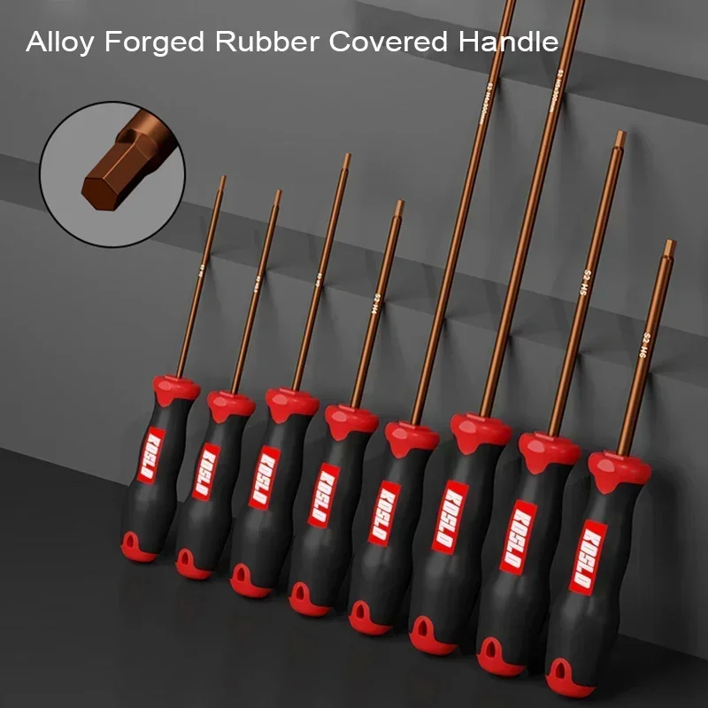 Long Torx Screwdriver with Hole Allen Key Complete Set Magnetic Screw Drive Hexagon Star Fixed Kit Home Repair Hand Tools