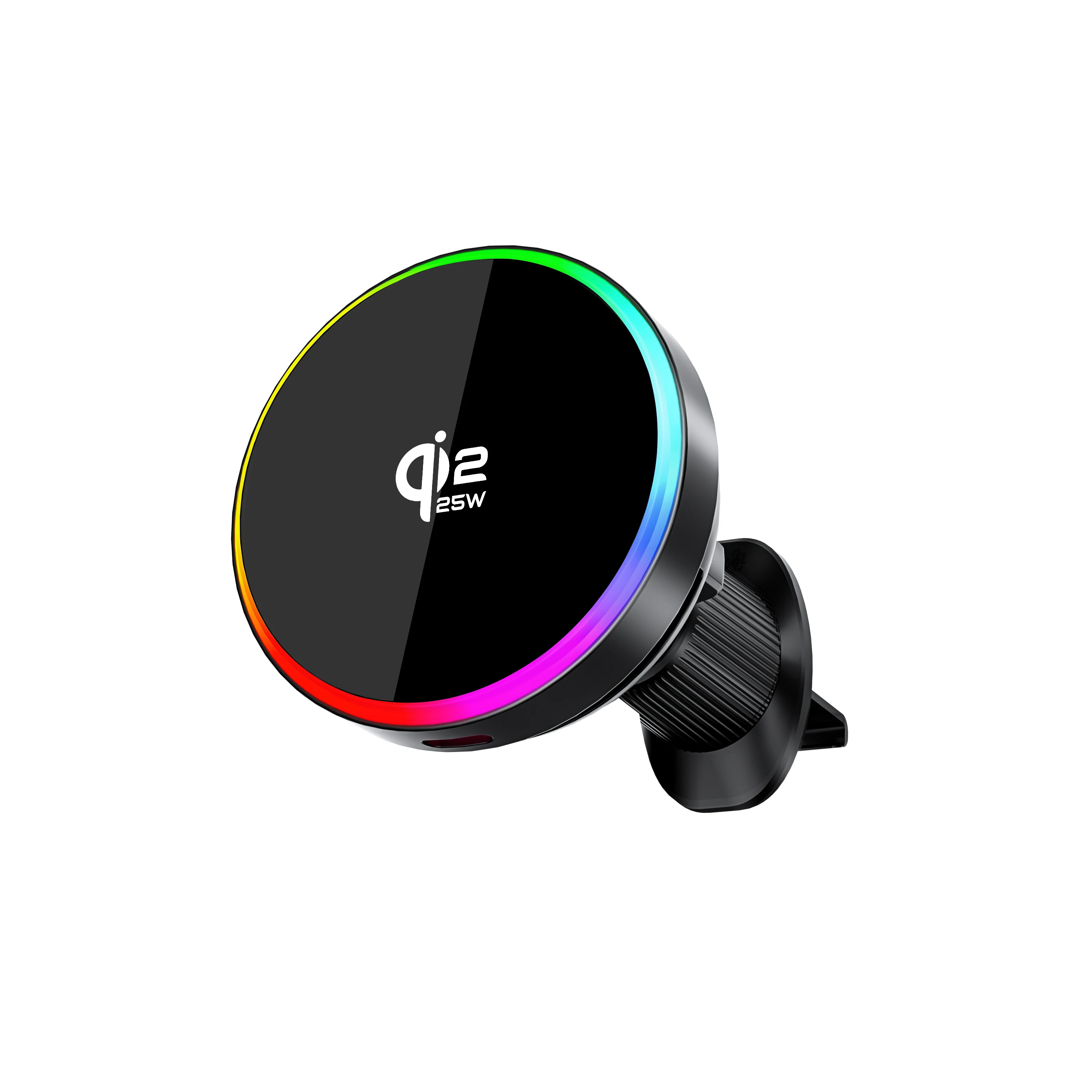 15W vacuümzuiging magnetische draadloze oplader autotelefoonhouder 360 graden draaibaar compatibel met smartphones voor iPhone