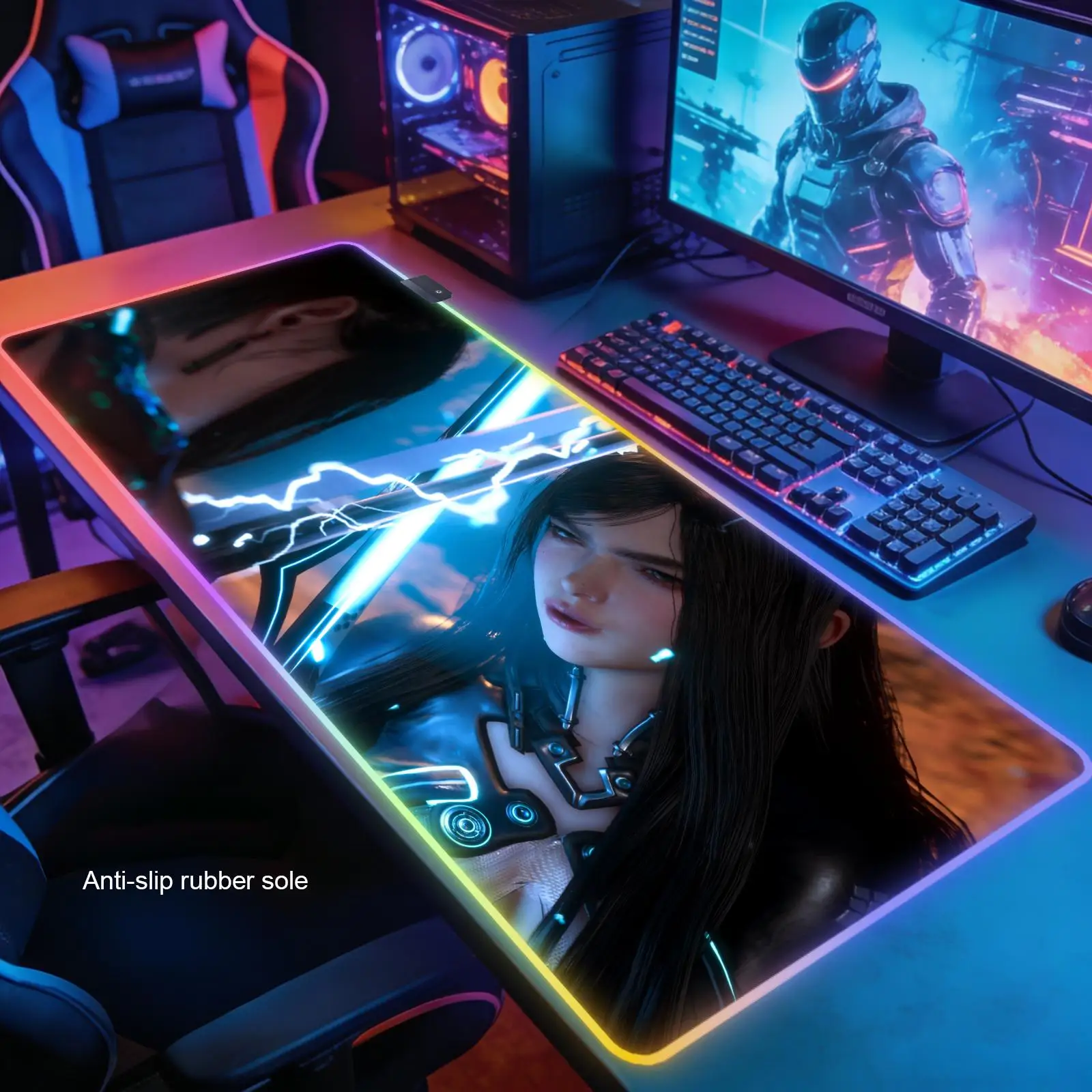 Stellar Blade New RGB Computer Home Mousepad XXL Desk Mats Natural Rubber Office Anti Slip Gaming Accessories pad