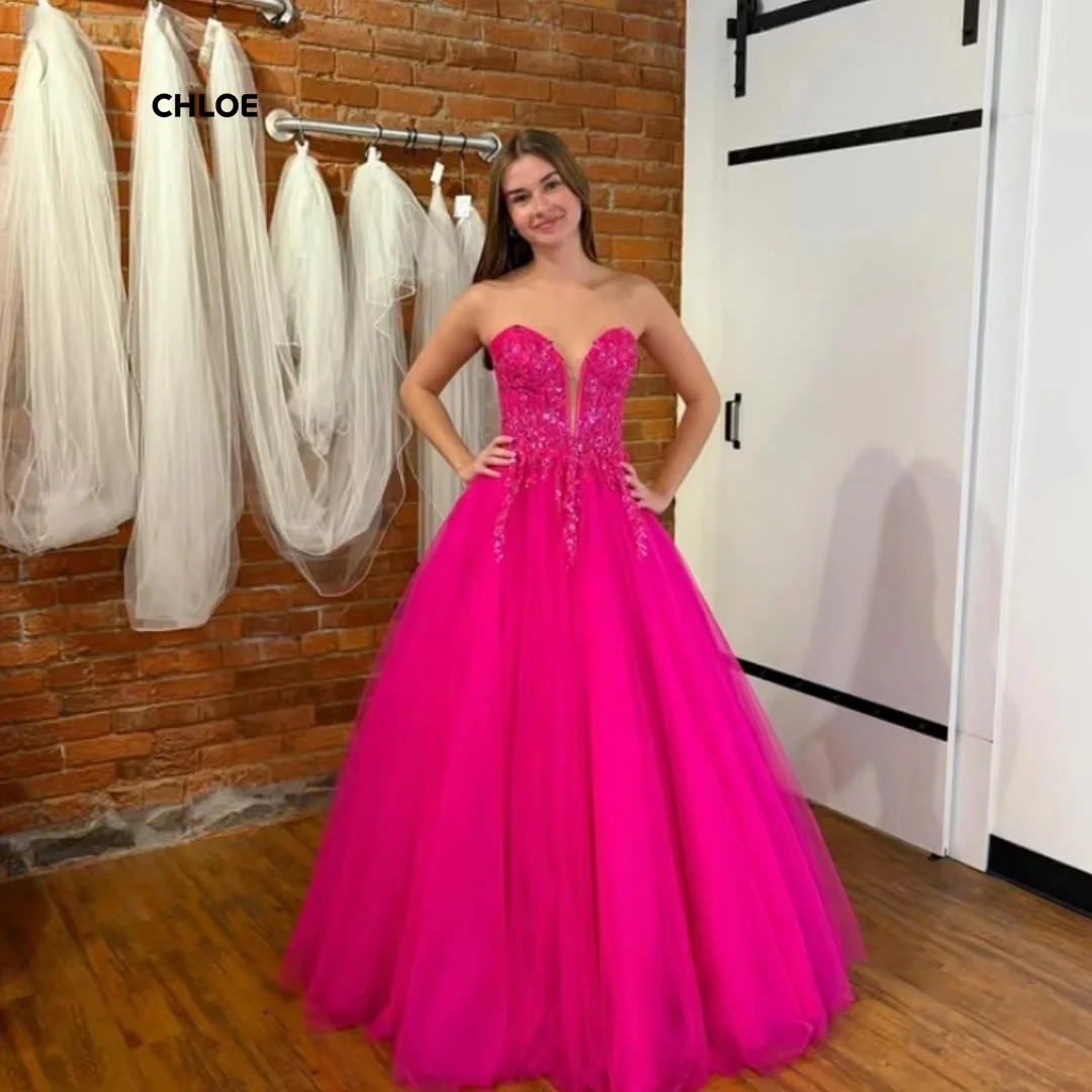 

Line A Evening Dresses Wedding Sleeveless Customized Elegant Evening Dresses for Woman Luxury Women's Elegant Party Dress Prom