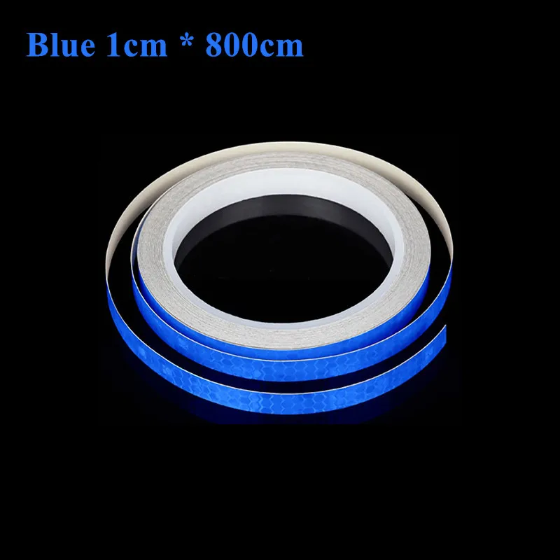 Motorcycle Wheels Reflect Fluorescent MTB Bike Reflective Sticker Strip Tape For Cycling Warning Safety Motorbike  Wheel Decor