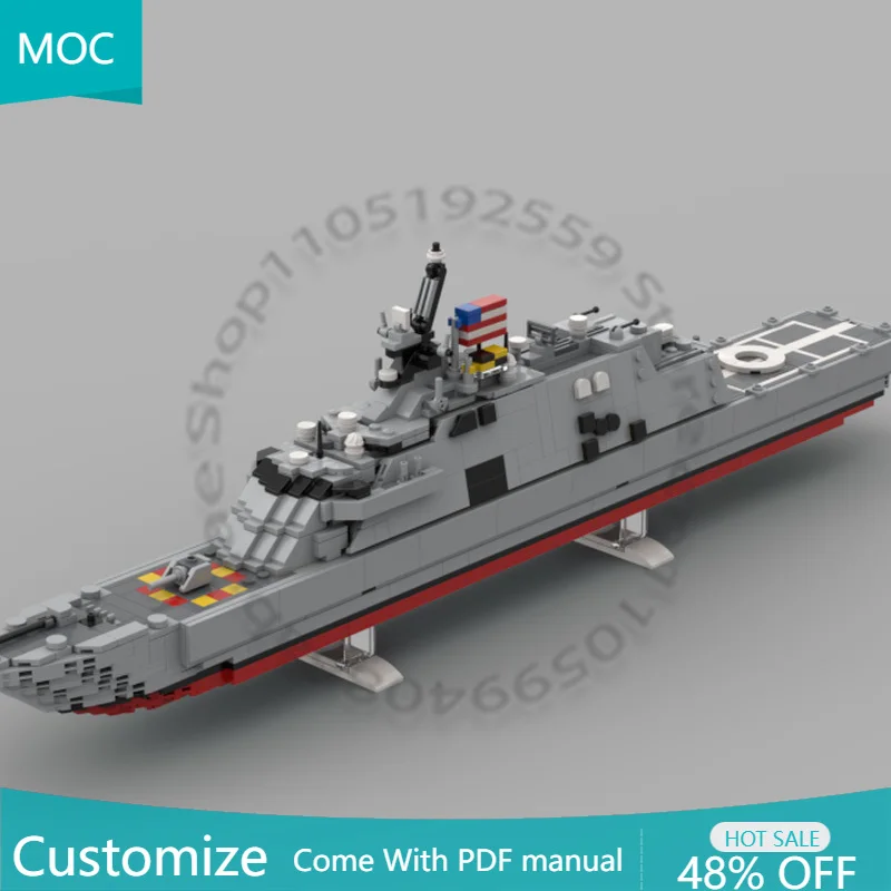 

1012 PCS War series USS Freedom (LCS-1) MOC Customize Modular Building Block Creative Design Educational DIY Assembly Toy Gift