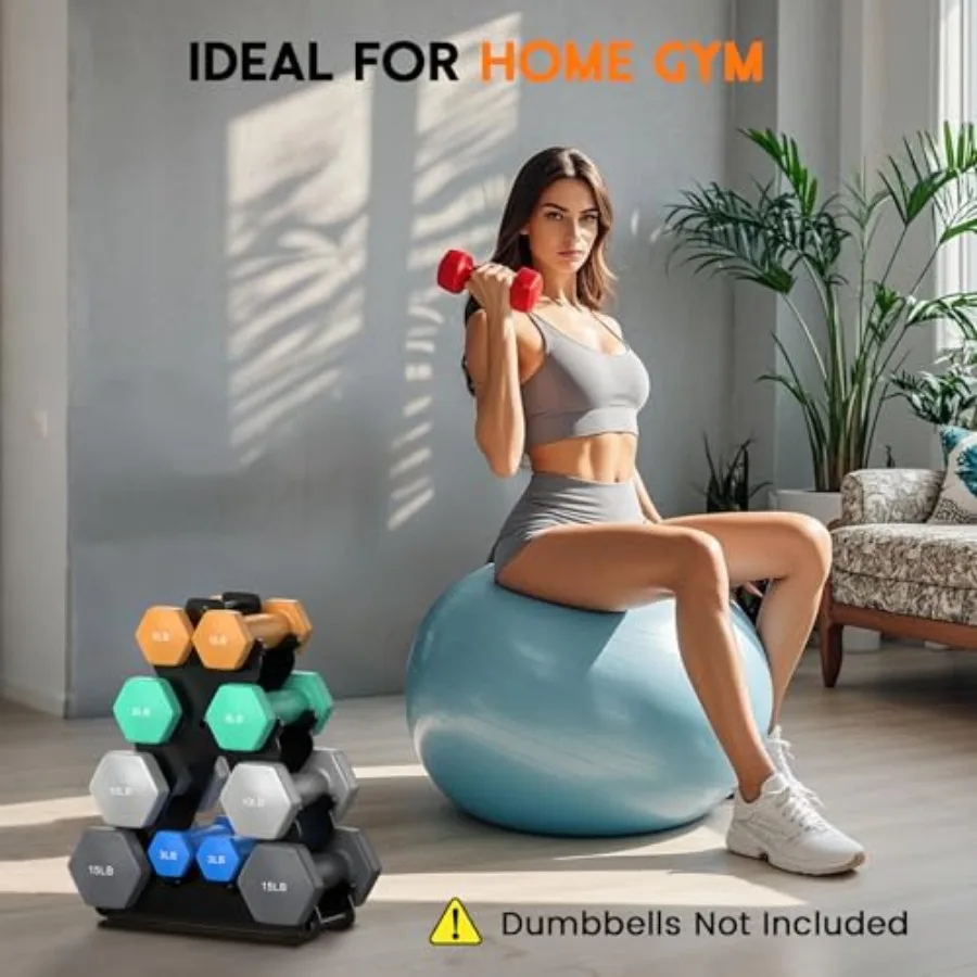 حامل أرفف الدمبل من 4 طبقات فقط لحالة تخزين الوزن المعدنية لتوفير المساحة في صالة الألعاب الرياضية المنزلية مع سهولة التجميع لأوزان اليد حتى