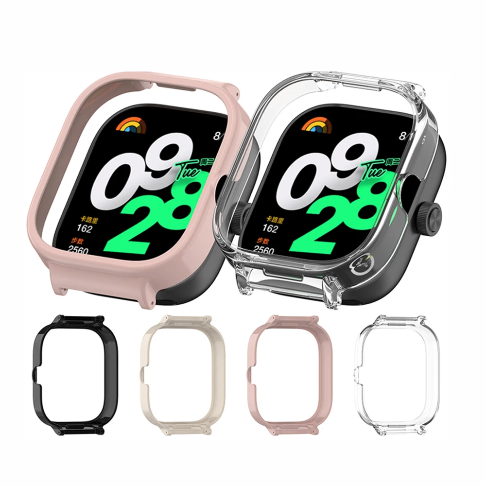 1pc Half Wrap Watch Protective Case Lugs Distance 20mm Anti-scraches Screen Cover for REDMI Watch5/ Watch5 eSIM