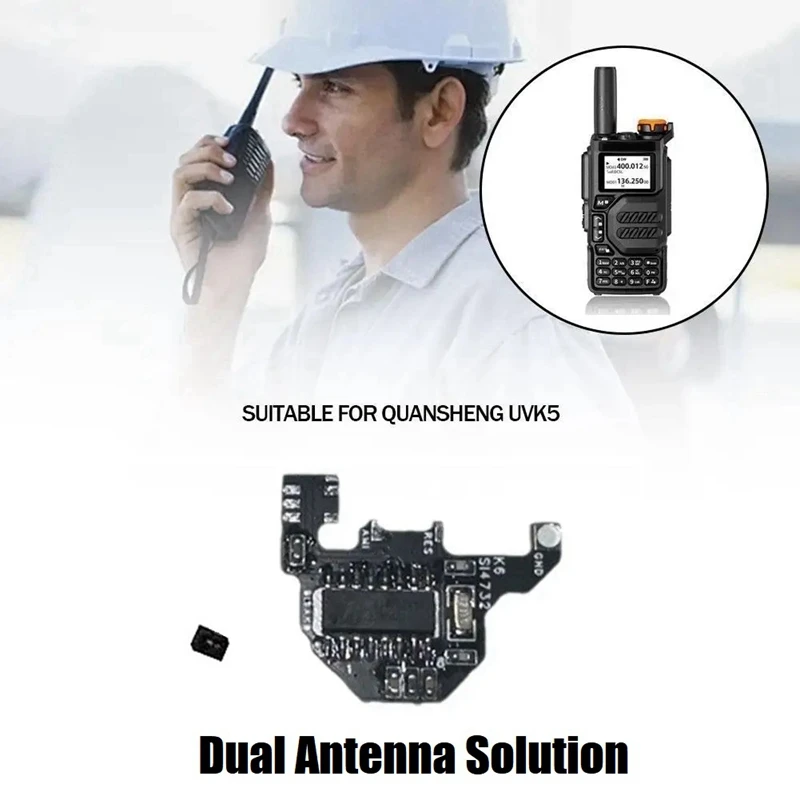 Imagem -06 - Shortwave Modificação Módulo Cabo de Programação 2m Expansão Chip para Quansheng Uvk5 Uvk6 Antena Dupla Solution Si4732