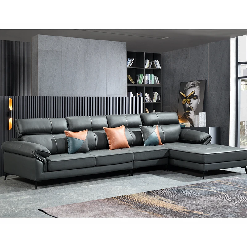 

Modern Design Leather Sectional Sofa Set Furniture For Living Room Sofa