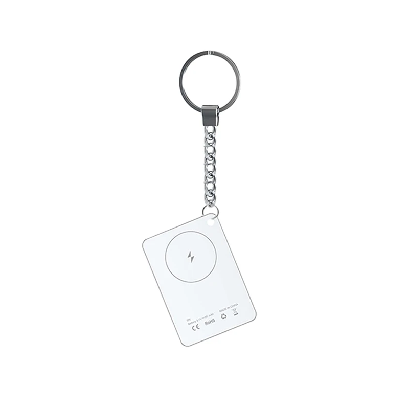 การ์ดติดตามการชาร์จแบบไร้สายสมาร์ทกันน้ํา GPS Locator Wallet Finder ทํางานร่วมกับ App Find My App Mini Tracker