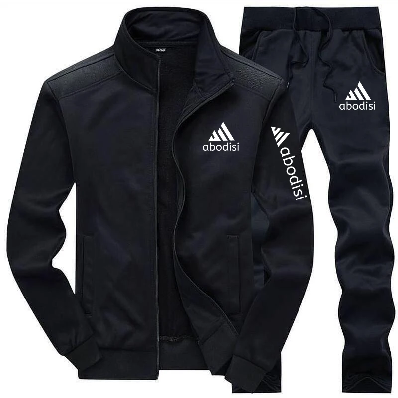 4XL Men\'s Male Oversized Casual Set Baseball Sweat Suit Men Clothing Sportwear Large Size Jogging Suit