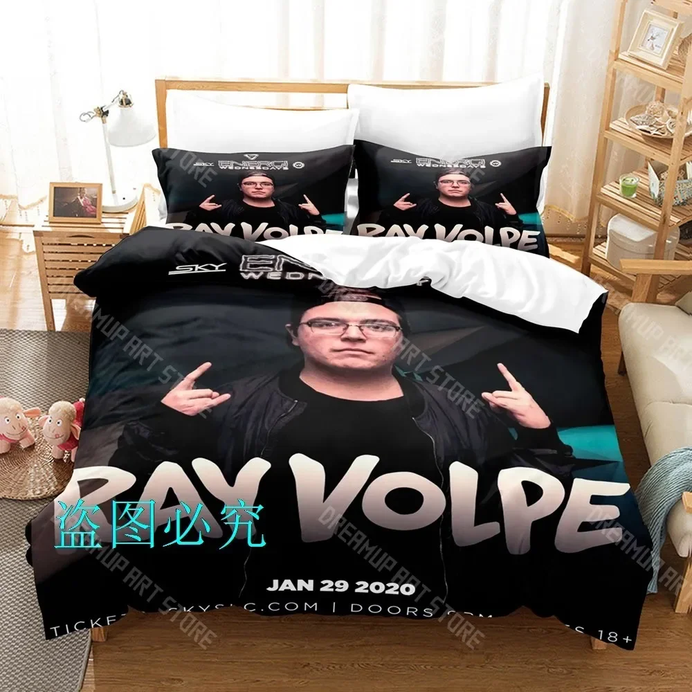 

Комплект постельного белья RAY VOLPE с 3D принтом, одинарный, полный, королевский размер, комплект постельного белья для взрослых и детей, пододеяльник для спальни, простыня