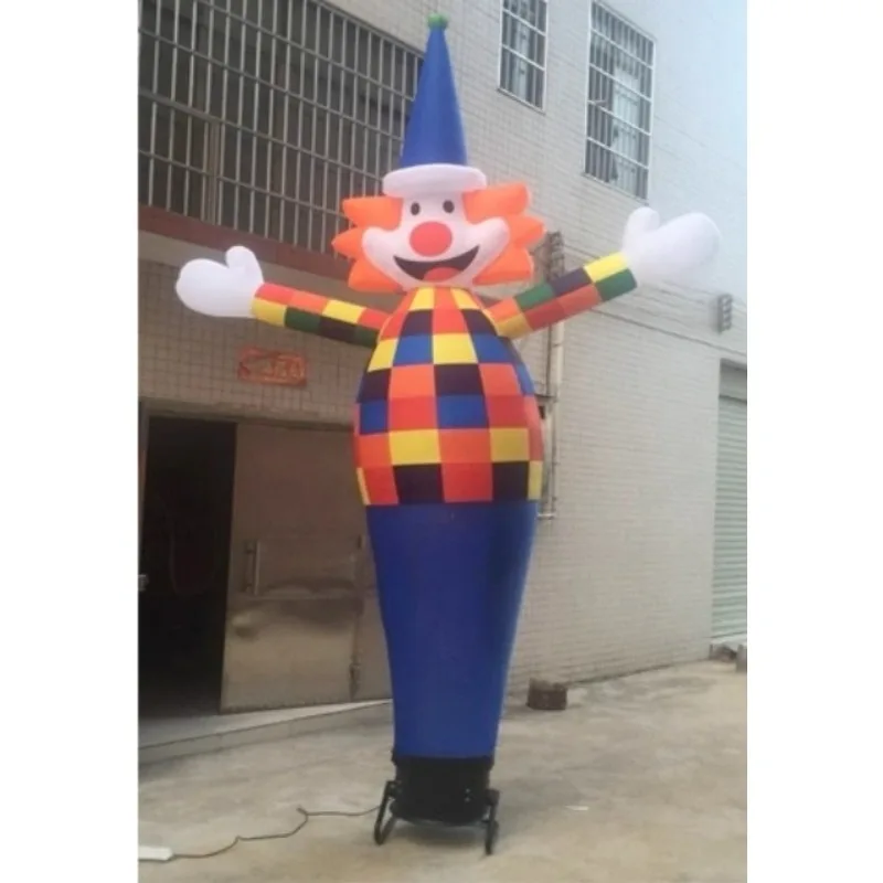 

3D clown inflatable dancer, pipe wind inflatable advertising dancer, inflatable dancing clown model (5 meters)