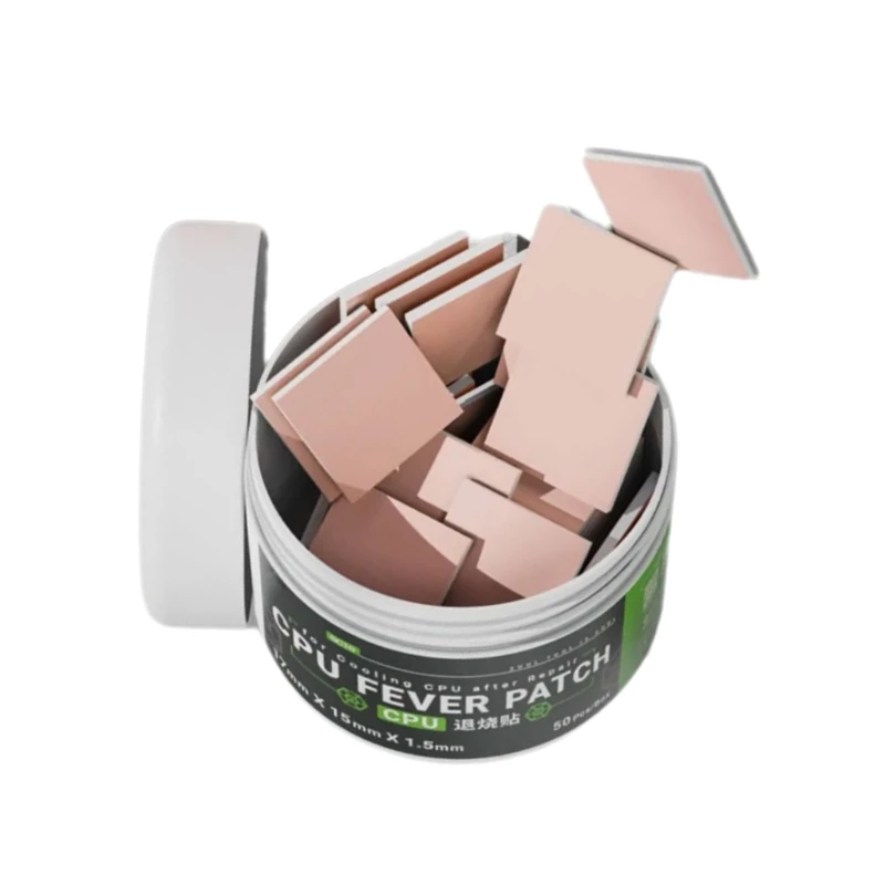 Termali a silicone da 50 pc resistenti calore per raffreddamento a computer e mobile F19E