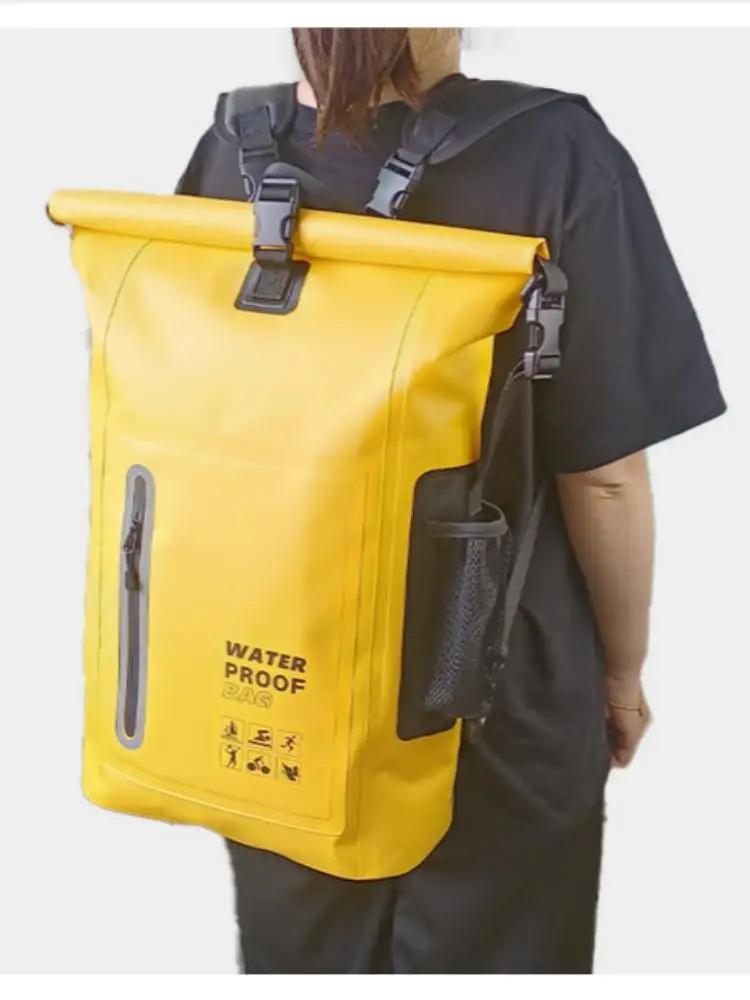 PVC Waterproof Dry Bag Backpack Capacity For Kayak Canoe Rafting Diving Beach Swimming Trekking Camping Shoulder Storage Bag - view 4