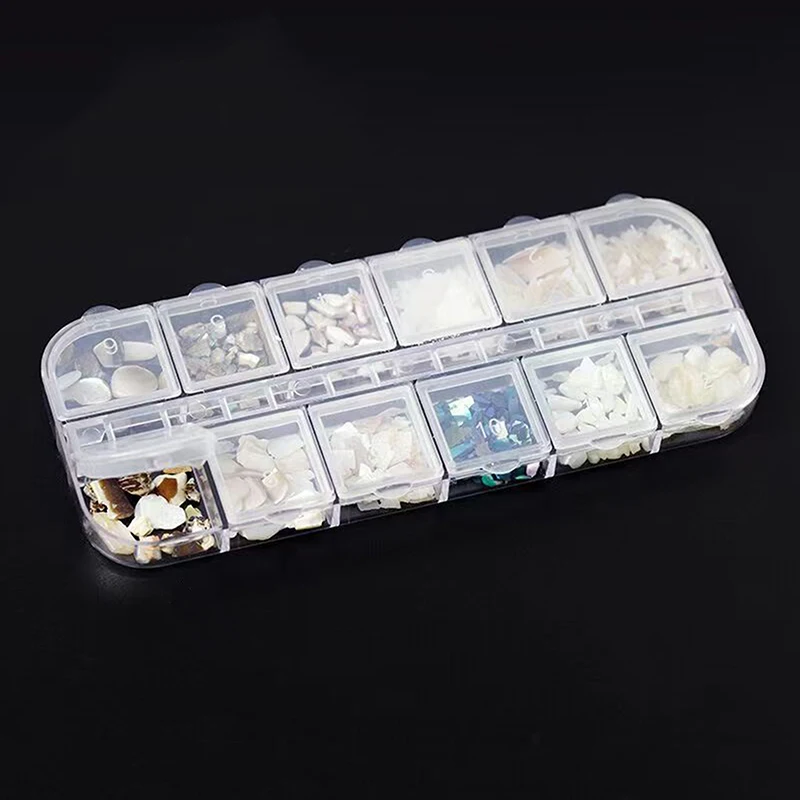 Diy Nail Accessories Storage Box Diamond Earrings Accessories Organizer Case Storage Containers