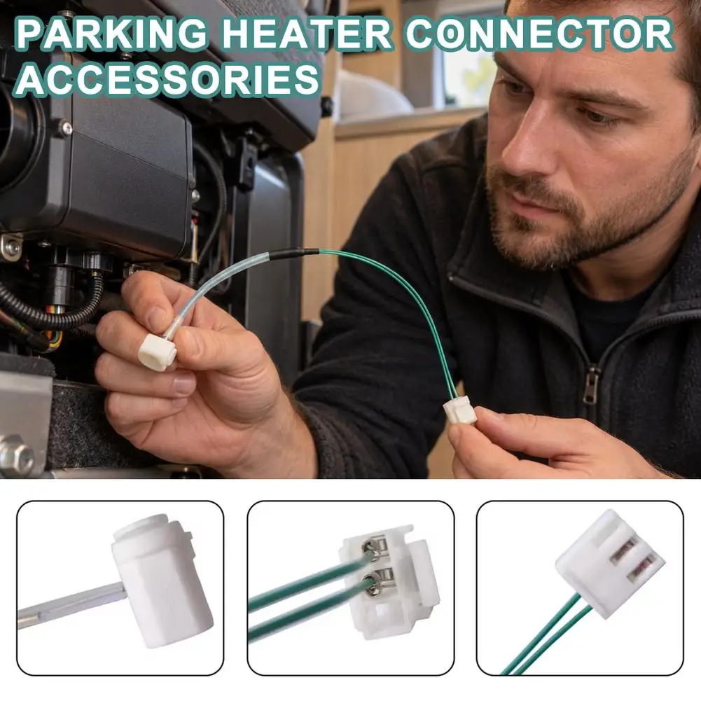 2/5/8KW Car Parking Heater Temperature Sensor Diesel Heater Temperature Sensor Probe Square Connector Standard