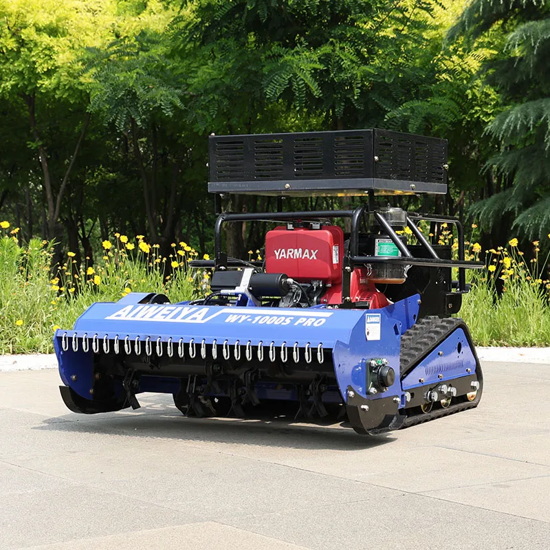 Customized CE Certified Lawn Mower Household Robot Lawn Mower,Crawler RC 4-Stroke Lawn Trimming Equipment