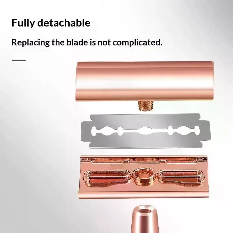 Reusable Eco Friendly Double Edge Safety Razor For Men Women Daily Shaving Hair Removal Personal Care Tools - view 2