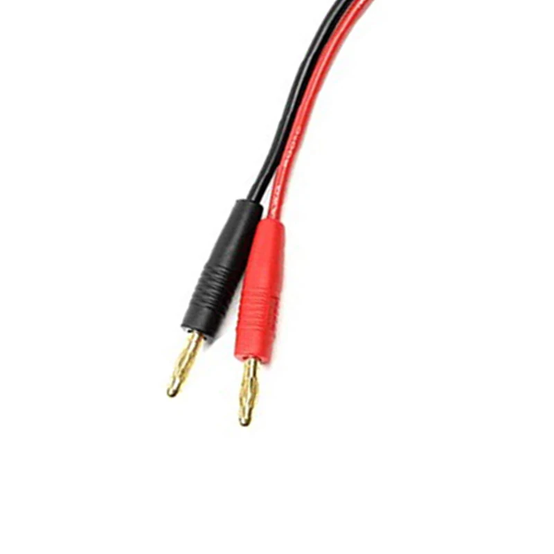 Cable de carga RC de 1/2 piezas, conector macho de 2 Deans, adaptador de serie a enchufe chapado en oro de 4,0mm, Cable de 14AWG, 30cm