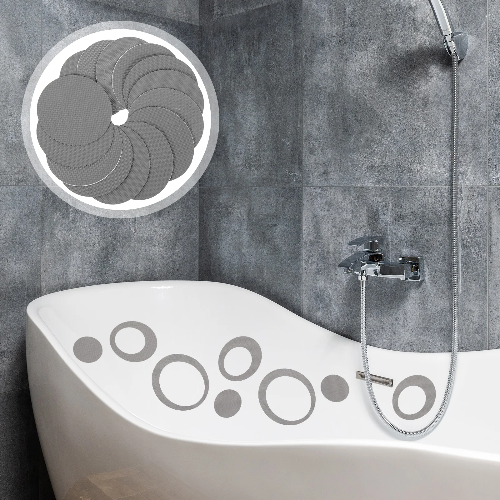 

20pcs Non-Slip For Bathrooms Bathtubs Showers Stairs Pools Anti-Skid Adhesive Waterproof Flooring Stickers Peva