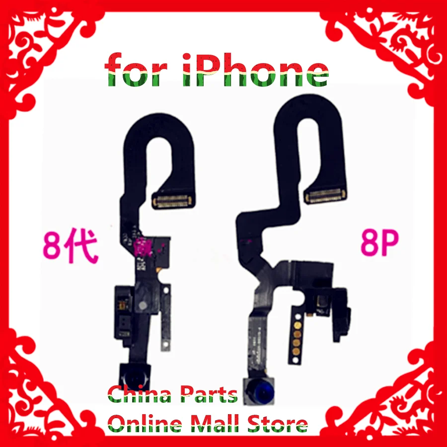 

10pcs Front Camera Proximity Light Sensor Flex Cable for iPhone 7 8 Plus X XR 5.5'' 7+ Facing Cam Replacement Parts