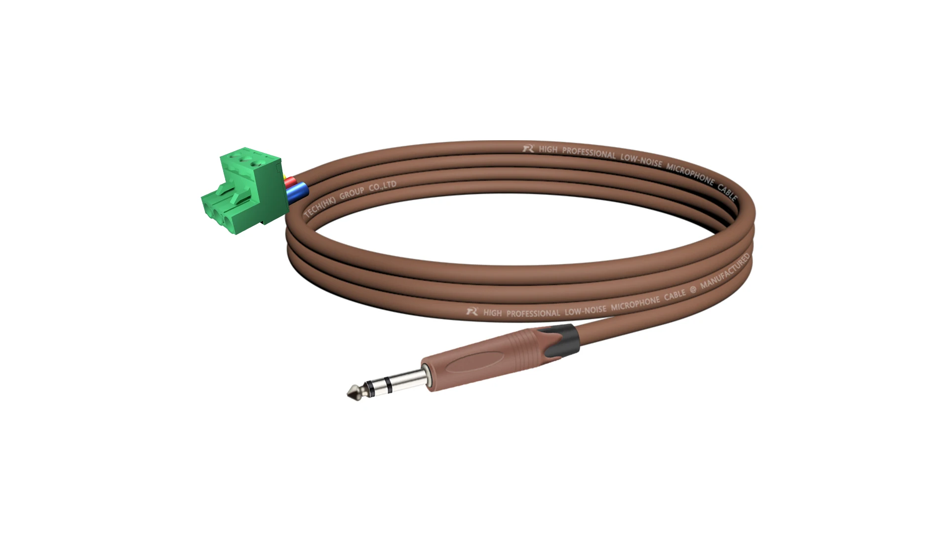 6,35/6,5mm TRS auf 3-Pin Phoenix Audiokabel 1/4" Stereo-Stecker auf 5,08mm 3-Pin PCB Schraubklemmenadapter Anschlusskabel – Detail 13
